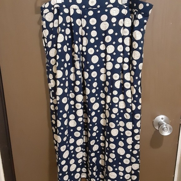 Pendleton Sophiticates  Women's Mid Length Boho Black With Circle Print Skirt - Picture 4 of 5